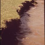 Topsoil lost in flood of the Guadalupe river,