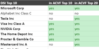 DSI vs AVCI top holdings