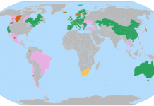 emissions trading/ carbon tax and trading world map